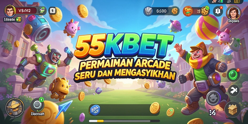Screenshot 55KBET menampilkan gameplay seru yang penuh warna.