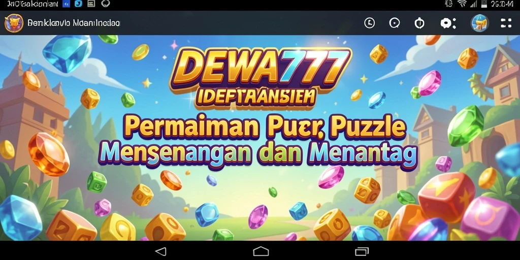Screenshot DEWA777 menampilkan gameplay Puzzle yang menarik.
