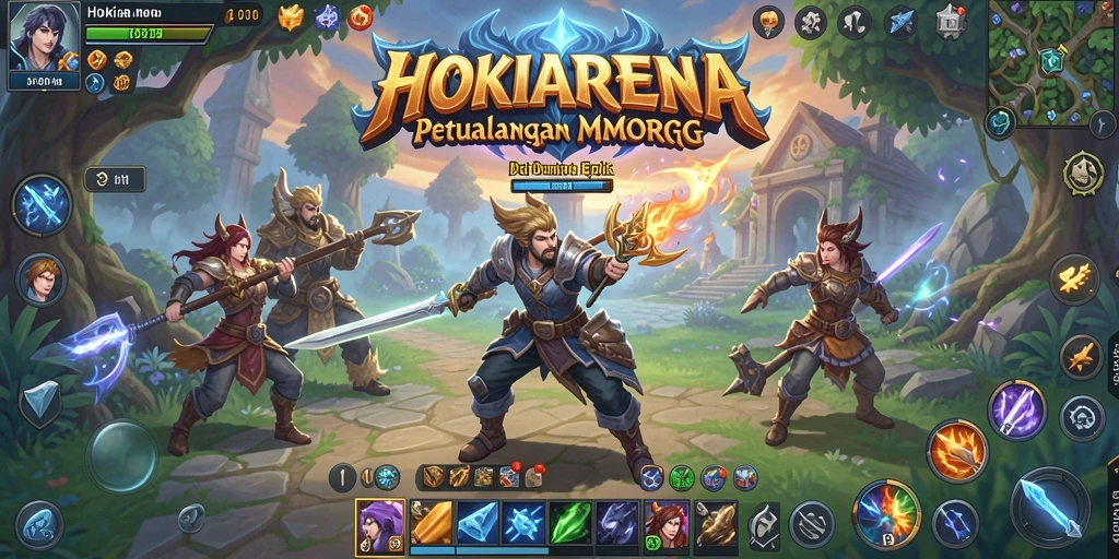Tampilan gameplay seru dan interaktif dari HOKIARENA.