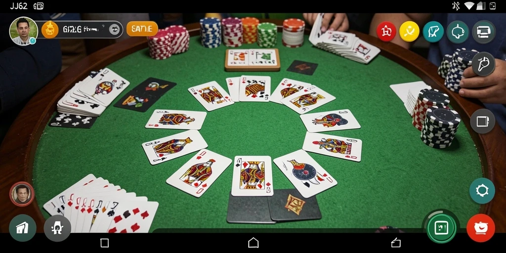 Tampilan gameplay seru saat bermain Gaple di JJ62.