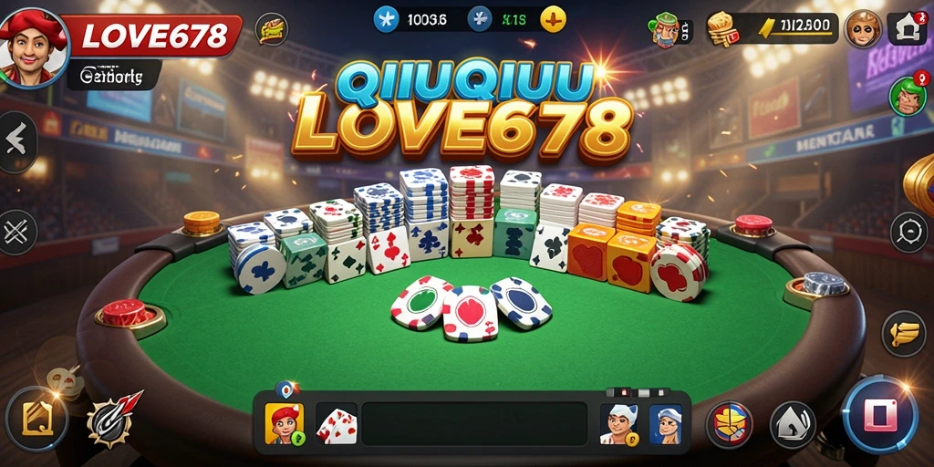 Tampilan gameplay QiuQiu yang menegangkan dan seru.