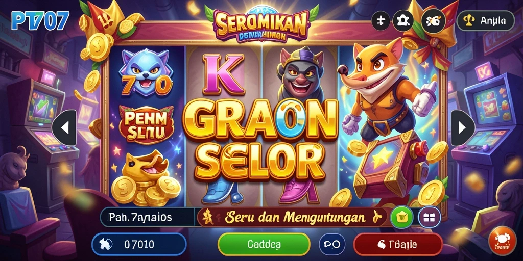 Tampilan menawan dari gameplay PT707 yang menarik para pemain Slot.