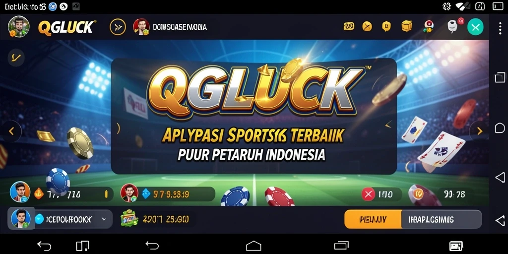 Tampilan utama gameplay QGLUCK dengan berbagai pilihan taruhan.
