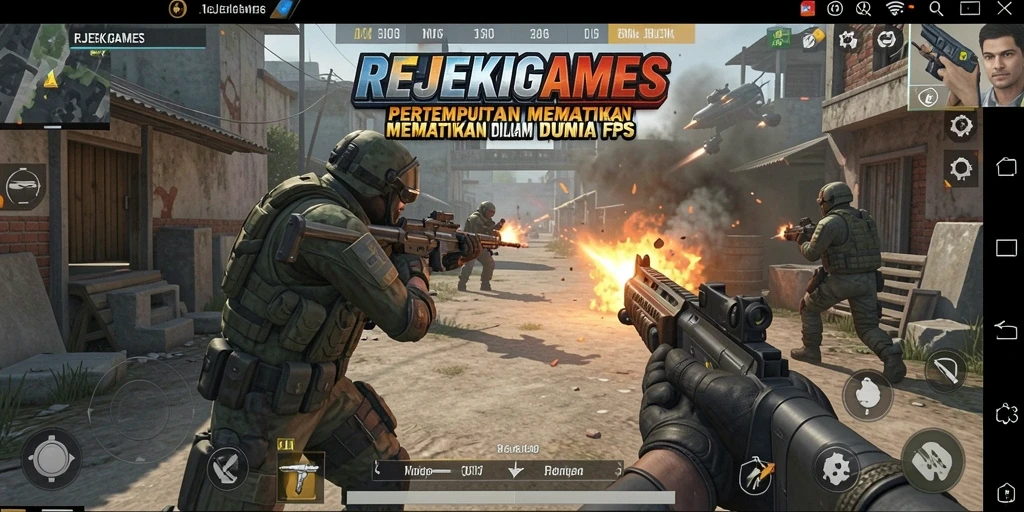 Gameplay menegangkan di REJEKIGAMES dengan aksi FPS teratas.