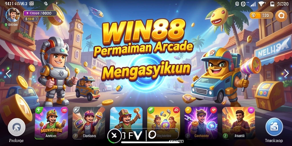 Screenshot gameplay WIN88 yang menampilkan aksi seru dalam permainan Arcade.
